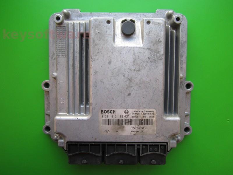 ECU Renault Laguna 2.0DCI 8200544178 0281012199 EDC16CP33 {+