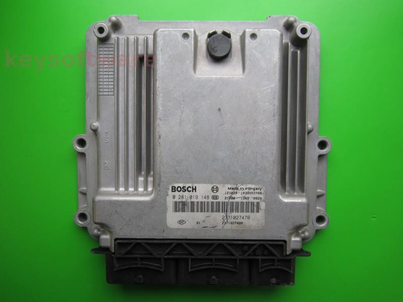ECU Renault Clio 1.5DCI 237102748R 0281019148 EDC17C42