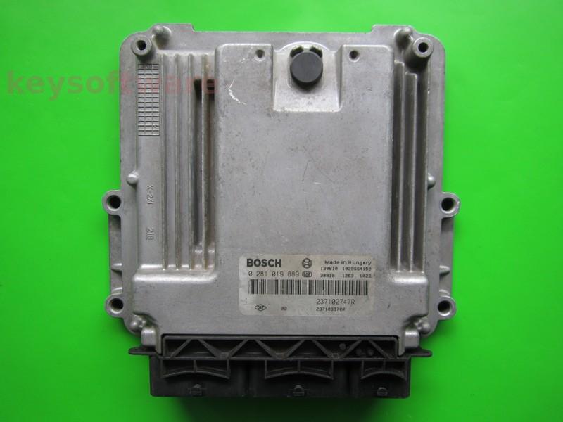 ECU Renault Captur 1.5DCI 237103370R 0281019889 EDC17C42