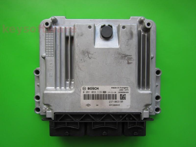 ECU Renault Clio 1.5DCI 237108281R 0281033119 EDC17C84 }