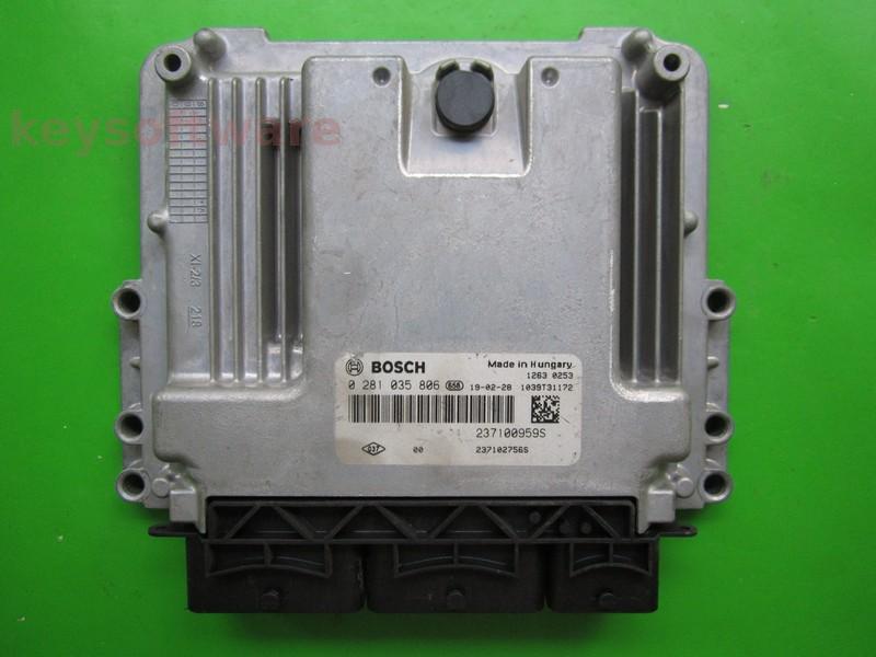 ECU Renault Captur 1.5DCI 237102756S 0281035806 EDC17C84