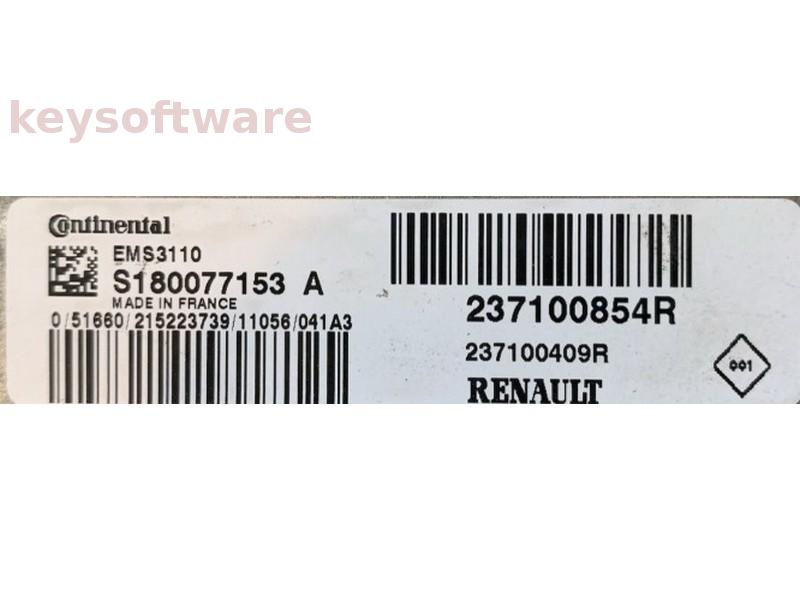 ECU Renault Megane 1.2 237100854R S180077153A EMS3110 {