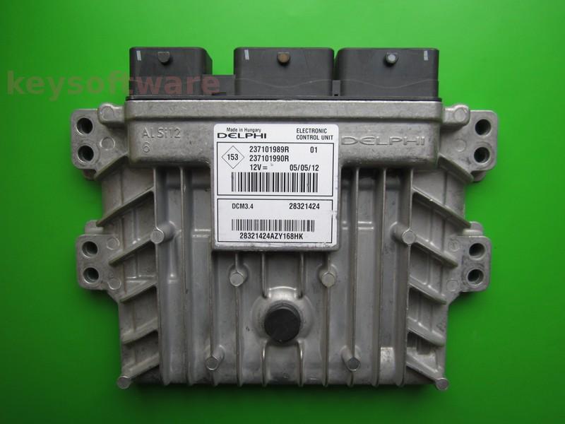 ECU Renault Clio 1.5DCI 237101990R 28321424 DCM3.4 }
