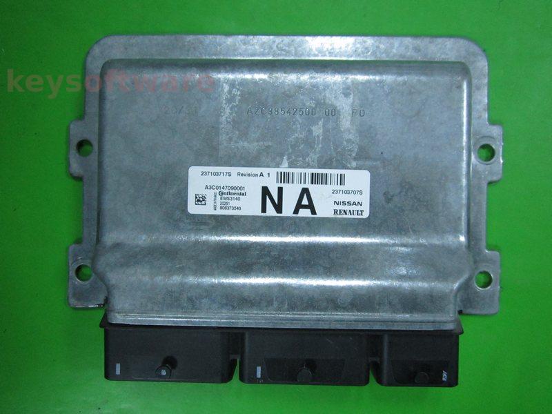 ECU Renault Captur 1.0 237103707S 237103717S EMS3140