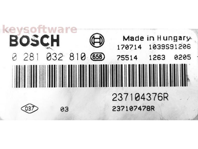ECU Renault Clio 1.5DCI 237107478R 0281032810 EDC17C42 {