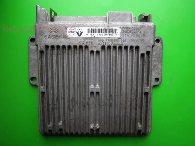 ECU Renault Clio 1.2 7700104483 HOM7700668295 SAFIR 35p VIRGIN