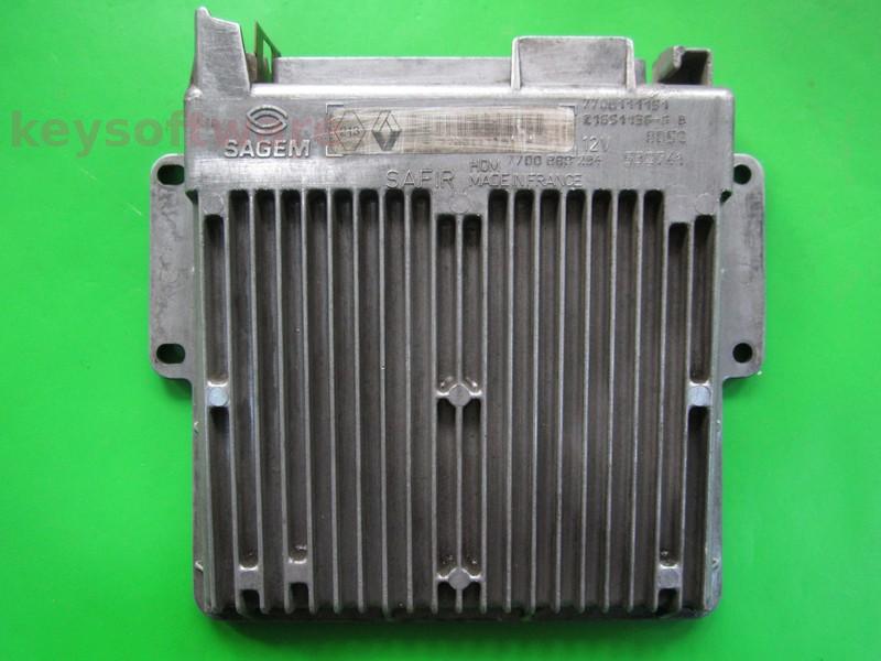 ECU Renault Clio 1.2 7700111151 21651136 SAFIR 55p