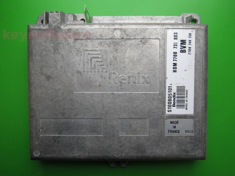 ECU Renault 21 2.0 HOM7700731803 S100805101G Bendix