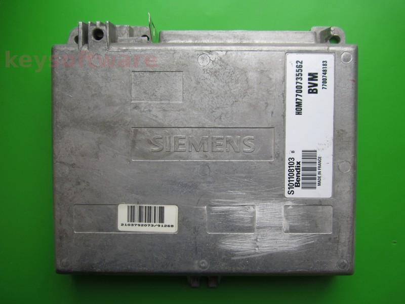 ECU Renault 21 2.2 HOM7700735562 S101108103B Fenix3B