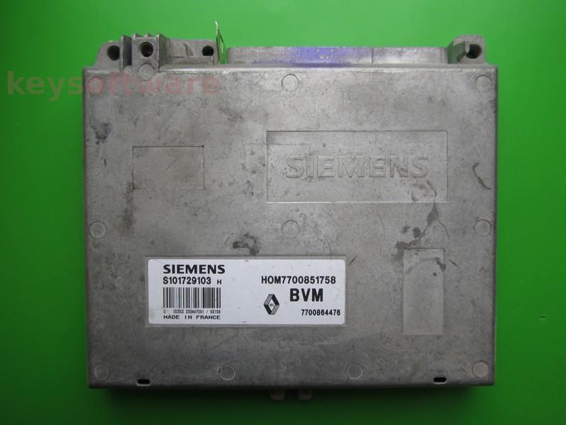 ECU Renault Clio 1.2 HOM7700851758 S101729103H Bendix