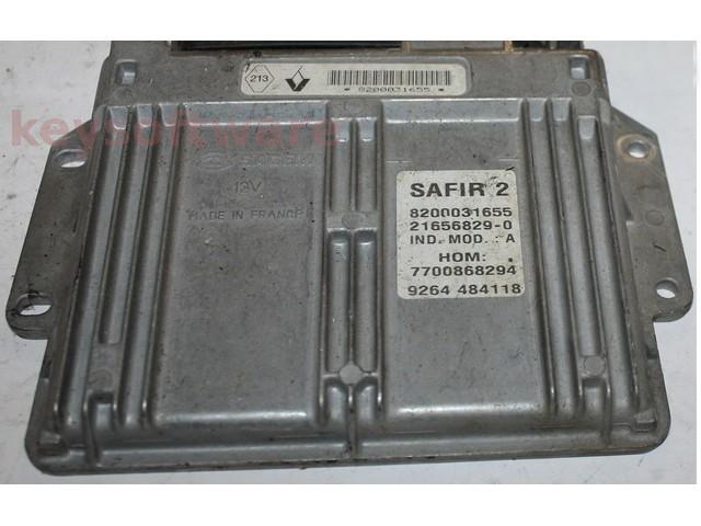 ECU Renault Clio 1.2 8200031655 21656829 SAFIR2 55P IMMOOFF {