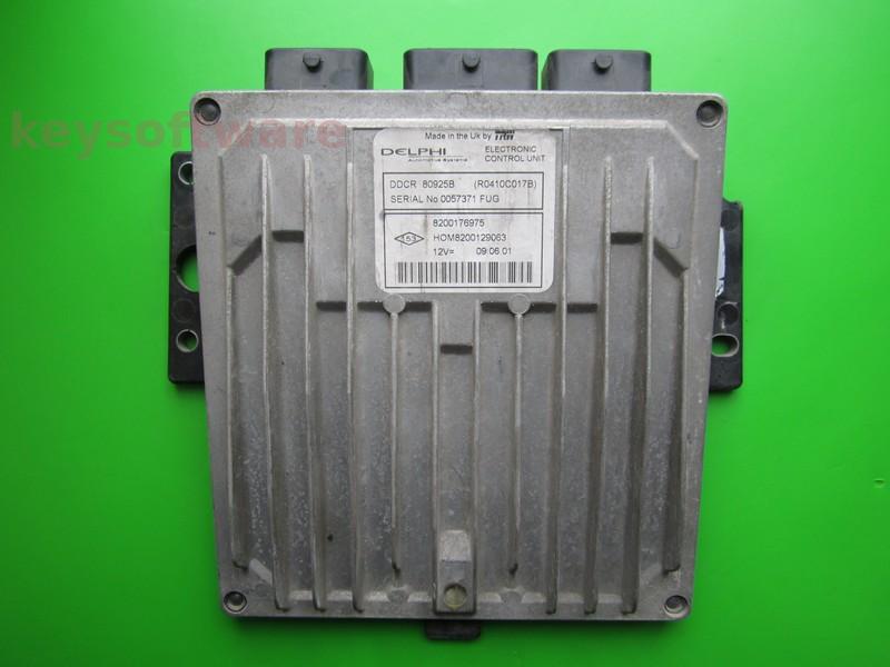 ECU Renault Clio 1.5DCI 8200176975 80925B DDCR {