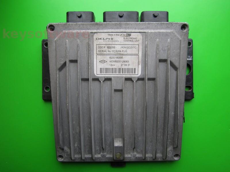 ECU Renault Clio 1.5DCI 8200180595 80925E DDCR }