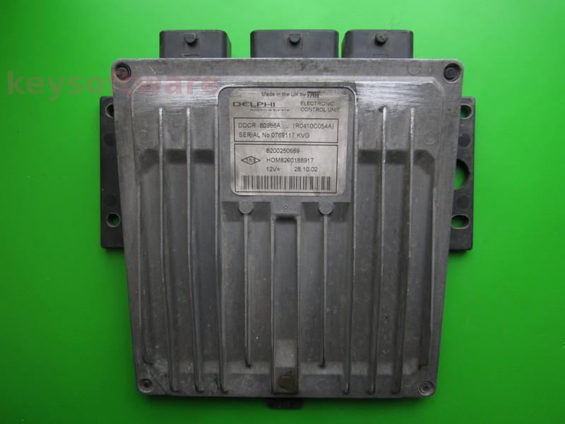 ECU Renault Clio 1.5DCI 8200250659 80986A DDCR {