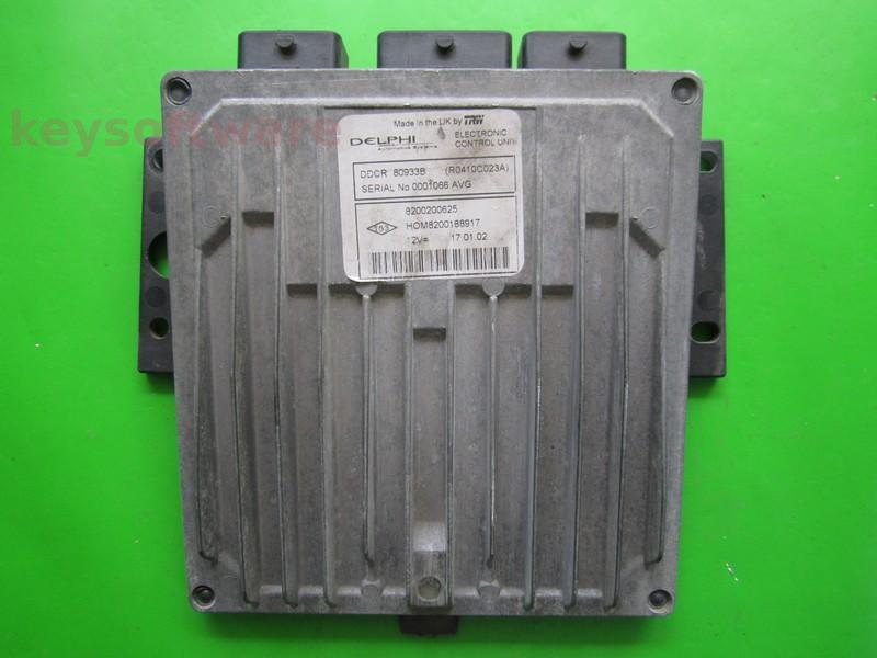 ECU Renault Clio 1.5DCI 8200200625 80933B DDCR