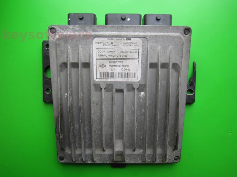 ECU Renault Clio 1.5DCI 8200212352 80946A DDCR