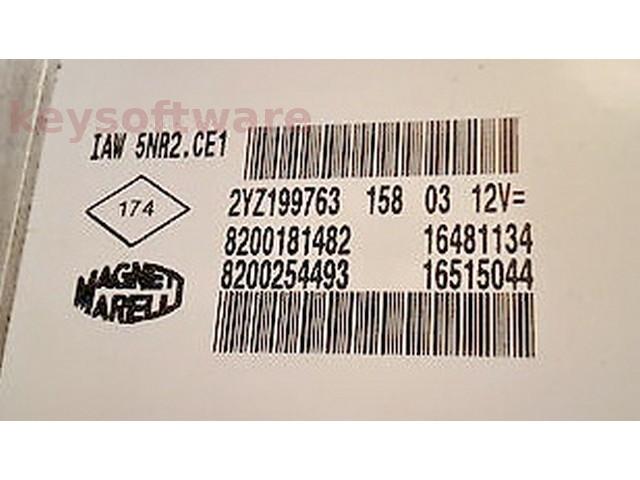 ECU Renault Clio 1.2 8200254493 8200181482 IAW 5NR2.CE1 {