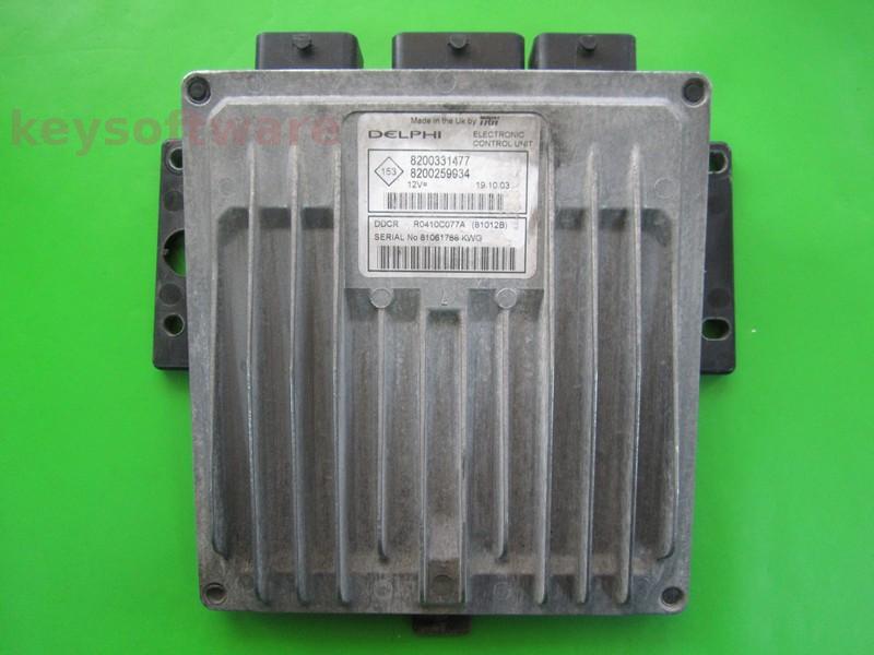 ECU Renault Clio 1.5DCI 8200259934 81012B DDCR +{