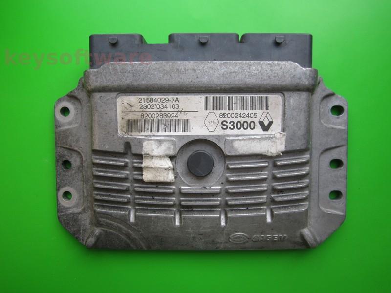 ECU Renault Megane 1.6 8200283924 8200353474 21584029 S3000
