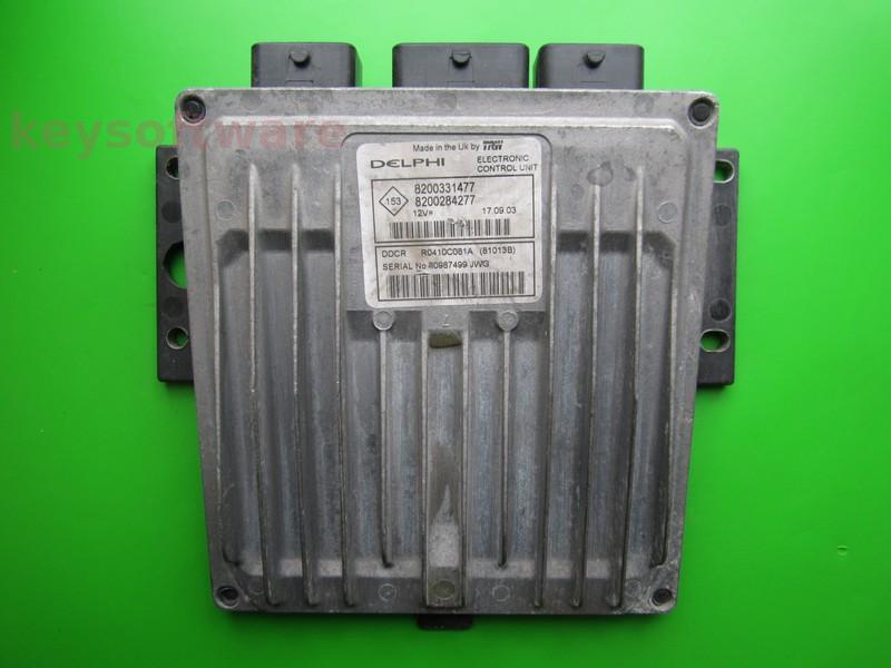 ECU Renault Clio 1.5DCI 8200284277 81013B DDCR {