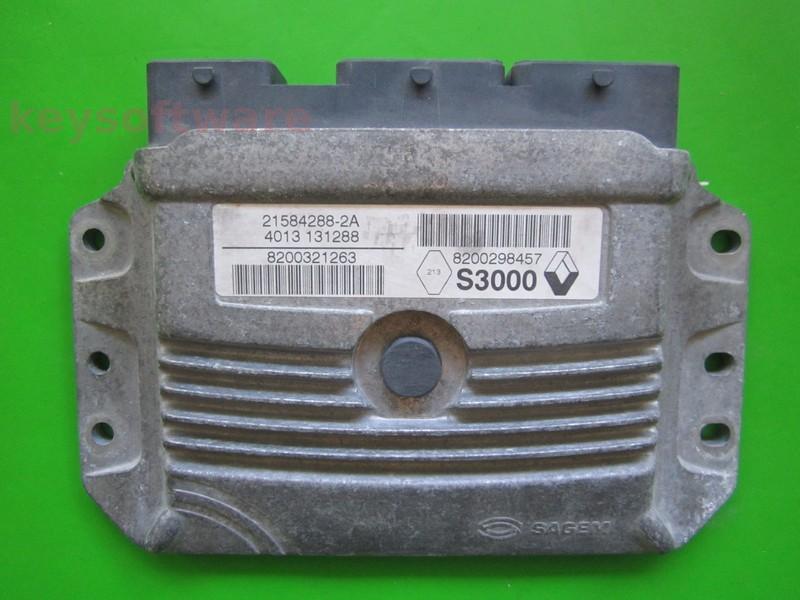ECU Renault Megane 1.6 8200321263 8200836886 21584288 S3000