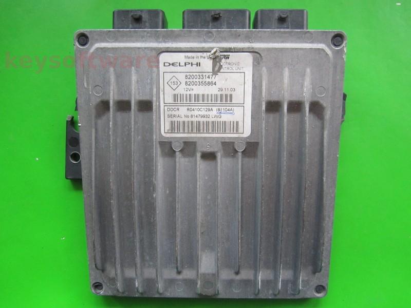 ECU Renault Clio 1.5DCI 8200355864 81104A DDCR {