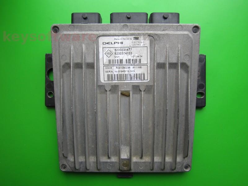 ECU Renault Clio 1.5DCI 8200374153 81116B DDCR