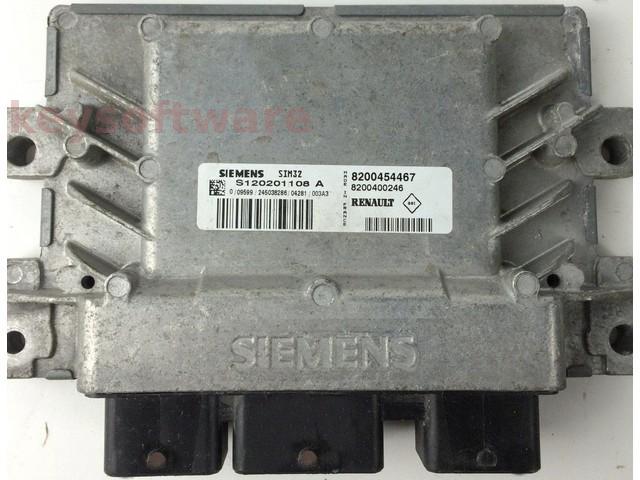 ECU Renault Clio 1.2 8200454467 S120201108A SIM32 {