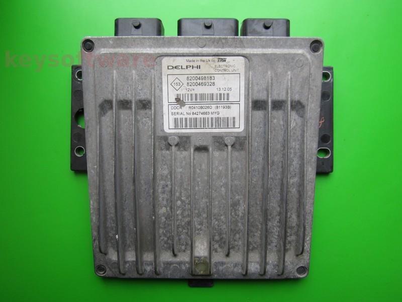 ECU Renault Clio 1.5DCI 8200469328 81193B DDCR {