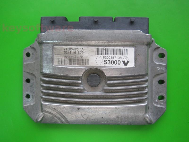 ECU Renault Megane 2.0 8200528372 8200546963 21585470 S3000