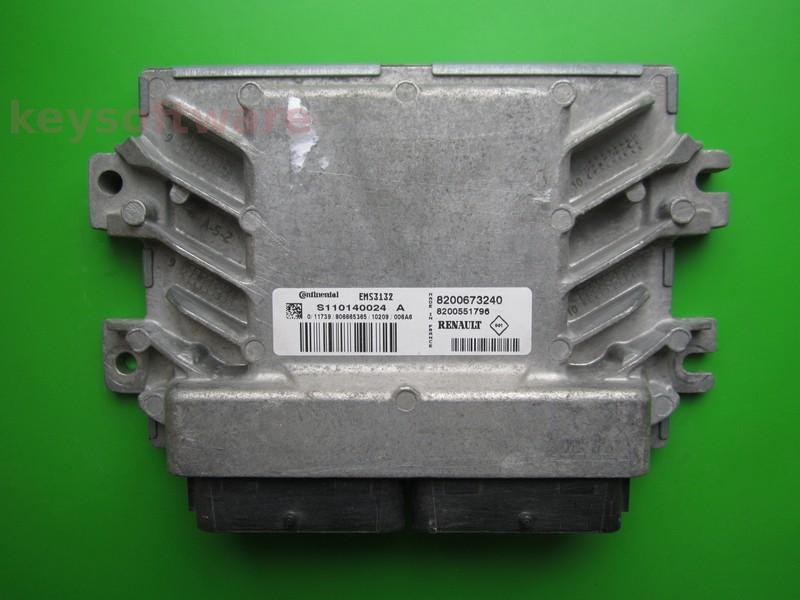 ECU Renault Clio 1.4 8200673240 S110140024A EMS3132