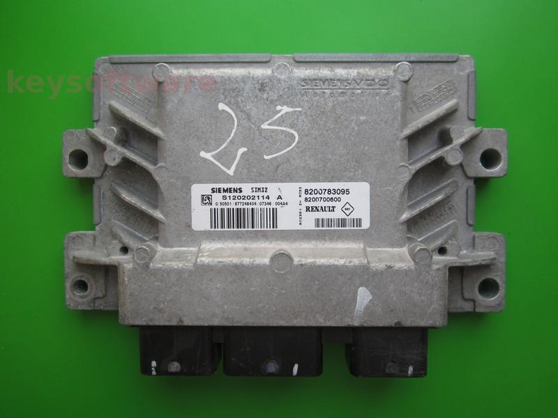 ECU Renault Clio 1.2 8200783095 S120202114A SIM32