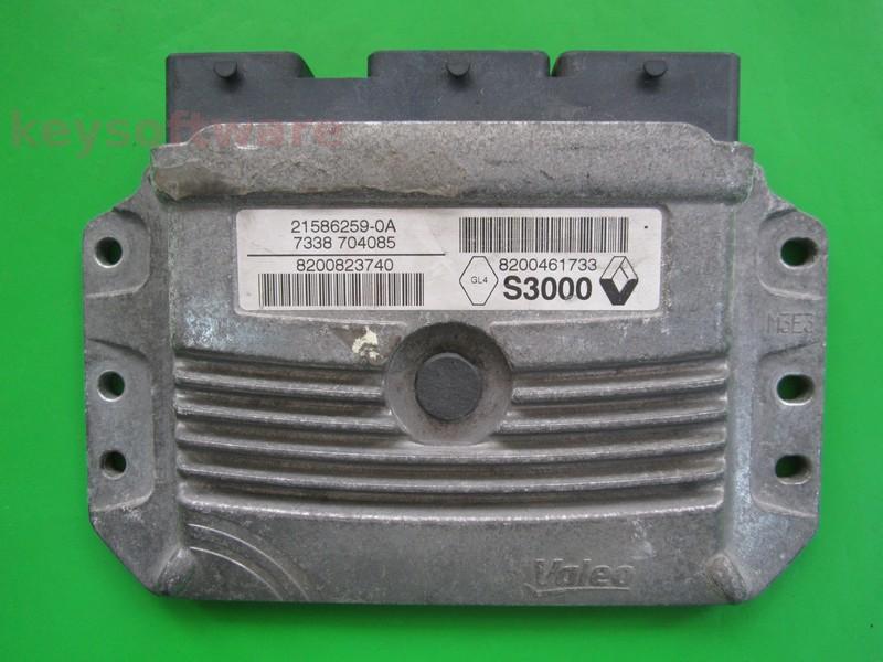 ECU Renault Clio 1.4 8200823740 8200461733 S3000