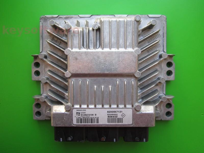 ECU Renault Megane 1.5DCI 8200847131 S126074108B SID304