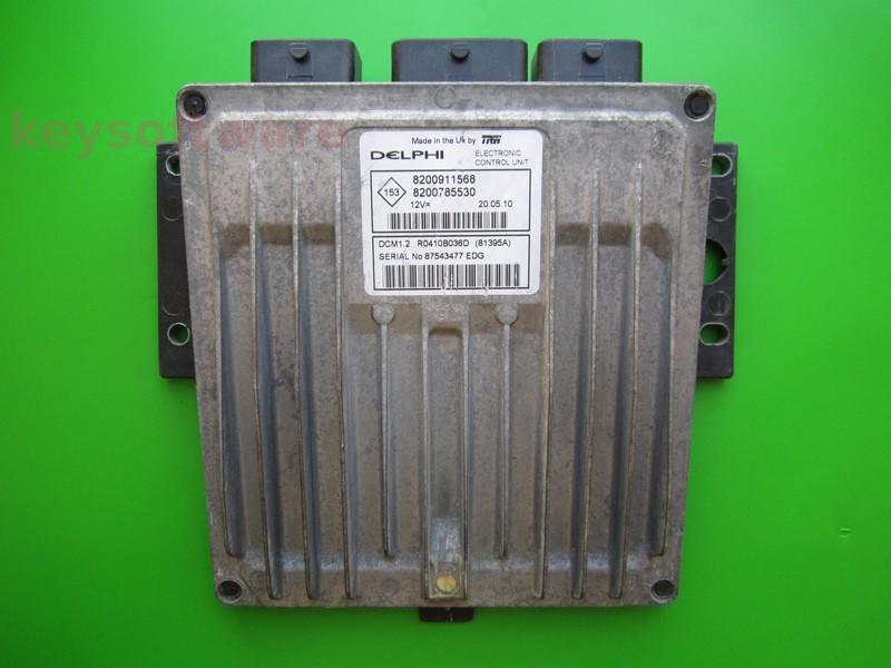 ECU Renault Clio 1.5DCI 8200785530 81395A DCM1.2 }