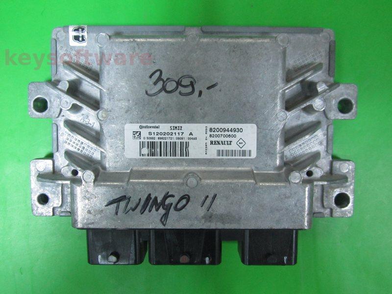 ECU Renault Clio 1.2 8200944930 S120202117A SIM32