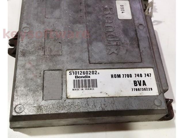 ECU Renault 25 2.9 HOM7700740747 S101260202B Fenix3B {
