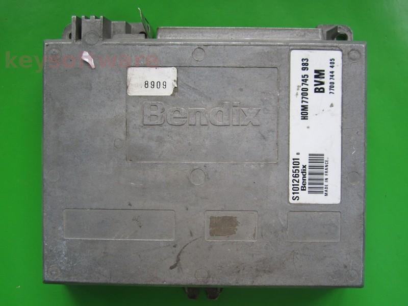 ECU Renault 21 2.0 HOM7700745983 S101265101B Bendix