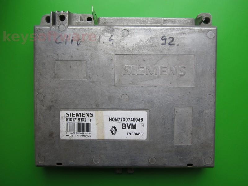 ECU Renault Clio 1.4 HOM7700749946 S101718102E Fenix3B