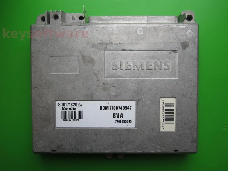 ECU Renault Clio 1.4 HOM7700749947 S101718202A Bendix