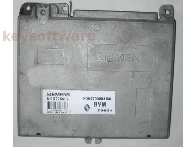 ECU Renault Clio 1.2 HOM7700854160 S101729102E Fenix3B {