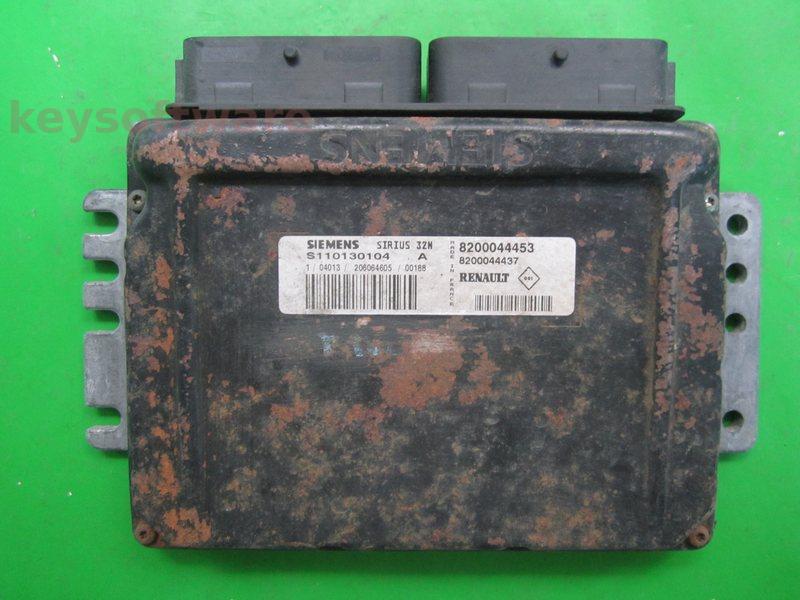 ECU Renault Clio 1.2 8200044453 S110130104A SIRIUS32N +