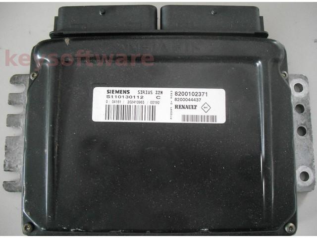 ECU Renault Clio 1.2 8200102371 S110130112C SIRIUS32N^