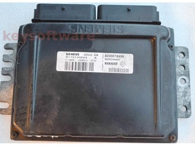 ECU Renault Espace 2.0 8200078496 S110130224A SIRIUS32N {