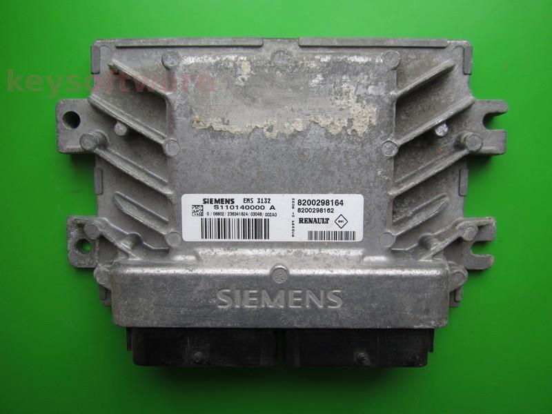 ECU Renault Clio 1.4 8200298164 S110140000A EMS3132