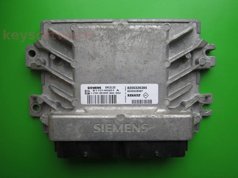 ECU Renault Clio 1.2 8200326395 S110140201A EMS3132