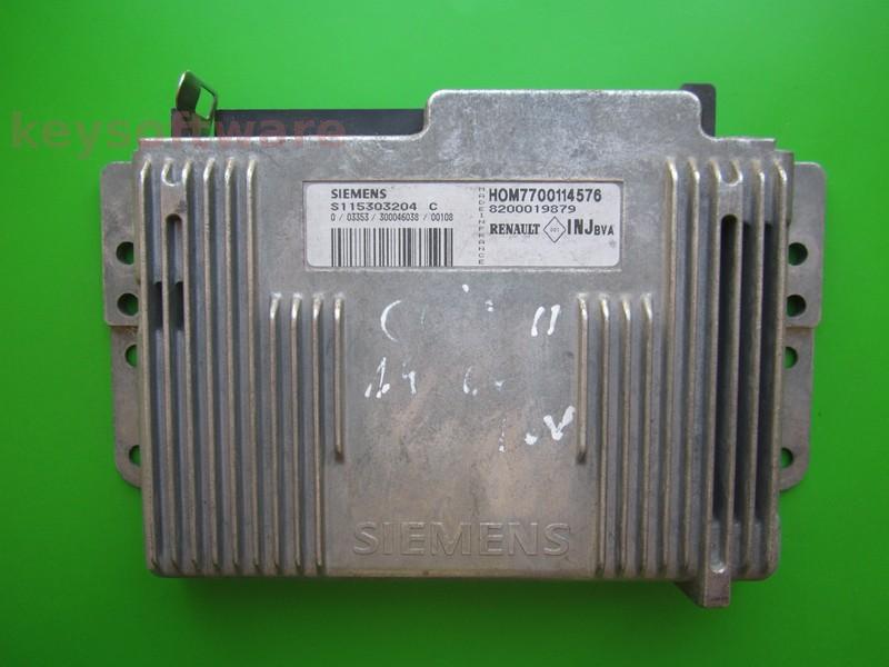 ECU Renault Clio 1.6 8200019879 S115303204C Fenix5