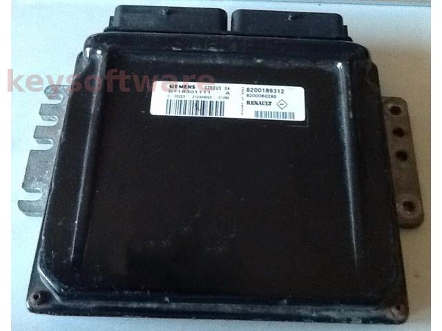 ECU Renault Clio 1.4 8200189312 S118301111A SIRIUS34 {