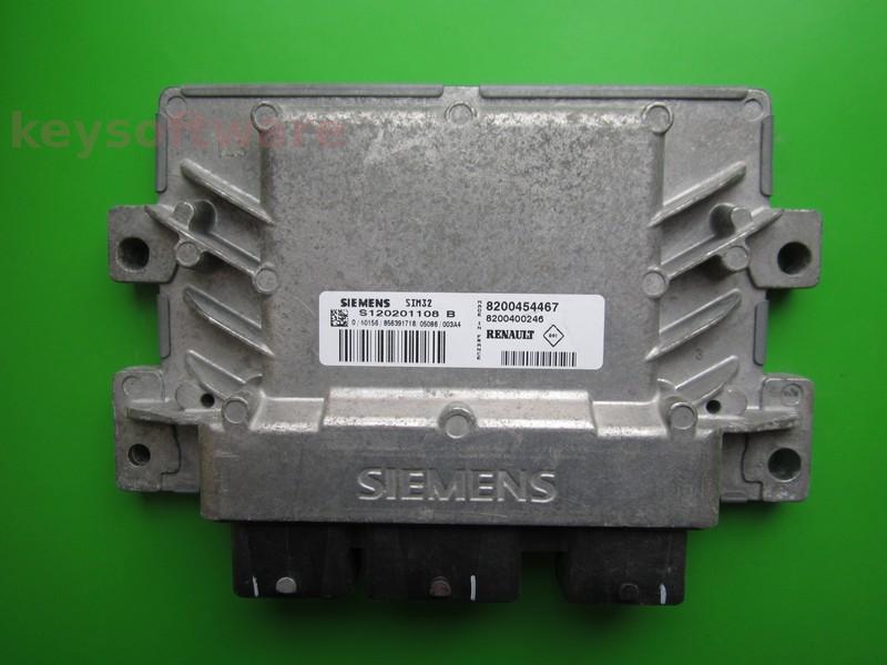 ECU Renault Clio 1.2 8200454467 S120201108B SIM32