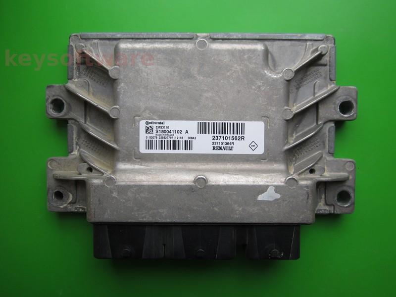 ECU Renault Clio 1.2 237101562R S180041102A EMS3110